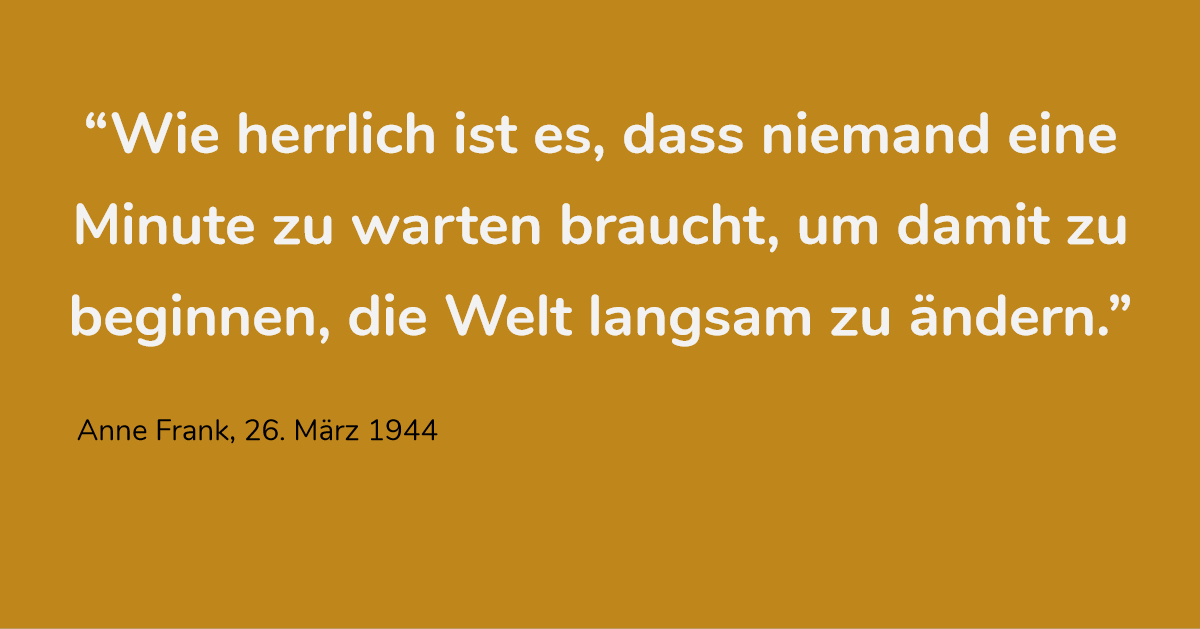 „Deine Anne. Ein Mädchen schreibt Geschichte“