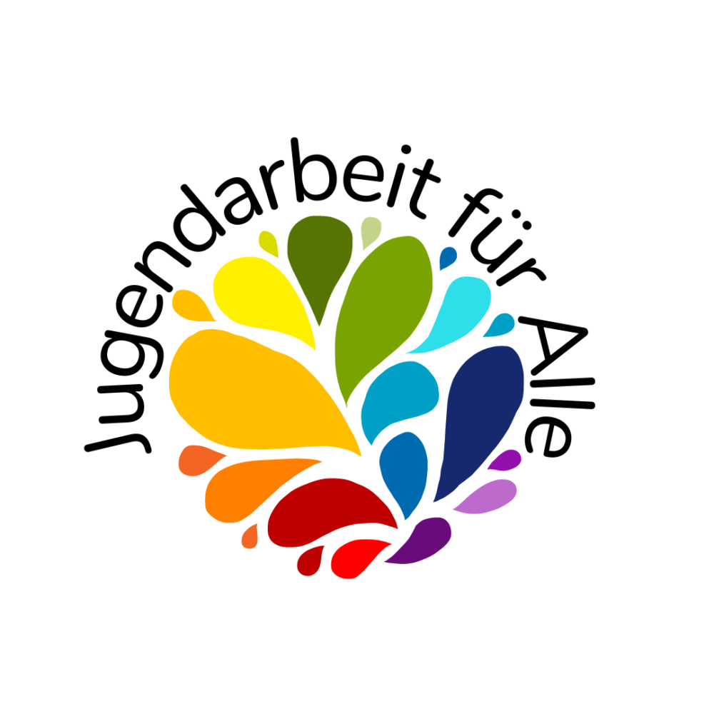 Buntes Logo "Jugendarbeit für Alle" in Heidelberg