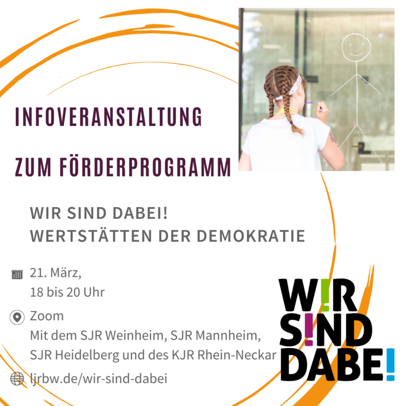 Infoveranstaltung zum Förderprogramm "Werkstätten der Demokratie" - Fortbildung für Ehrenamtliche und Hauptamtliche