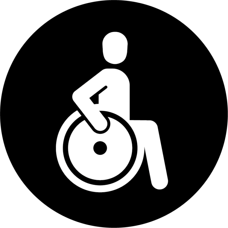 Symbol Rollstuhlgerechter Zugang