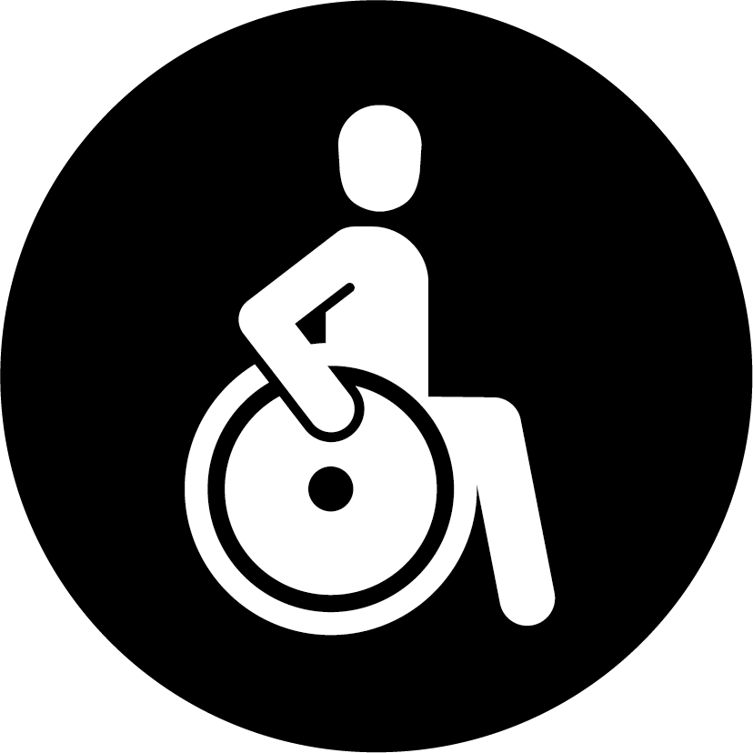 Symbol Rollstuhlgerechter Zgang