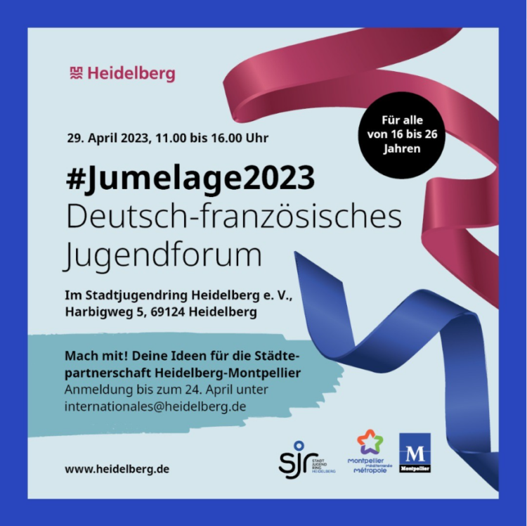 Deutsch Französsisches Jugendforum Heidelberg Plakat