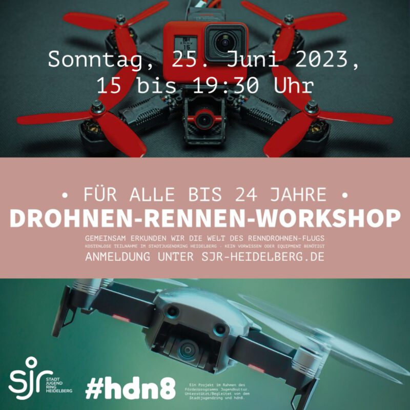 Drohnen-Rennen-Workshop Sharepic