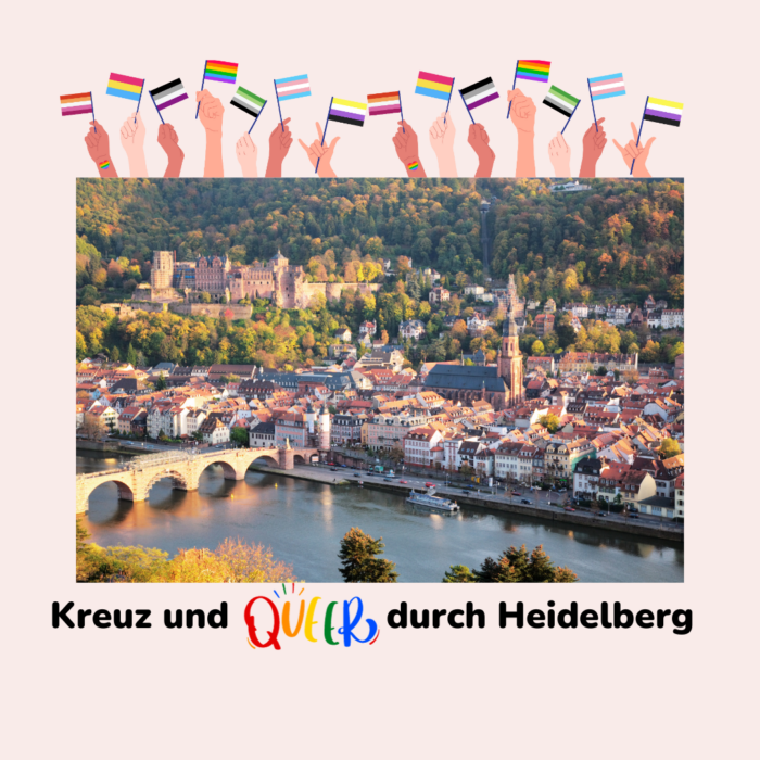 Ein Bild von Heidelberg mit dem Titel "Kreuz und queer durch Heidelberg"