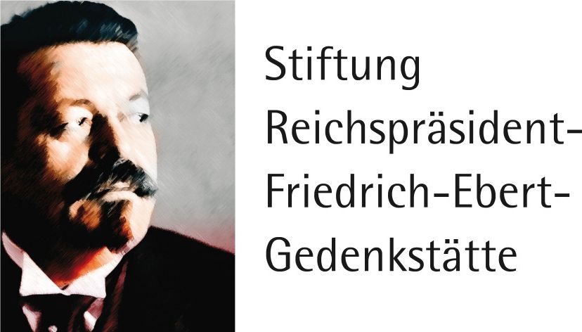Logo Ebert-Gedenkstätte Website Logo Stiftung Reichspräsident- Friedrich-Ebert-Gedenkstätte mit Bild