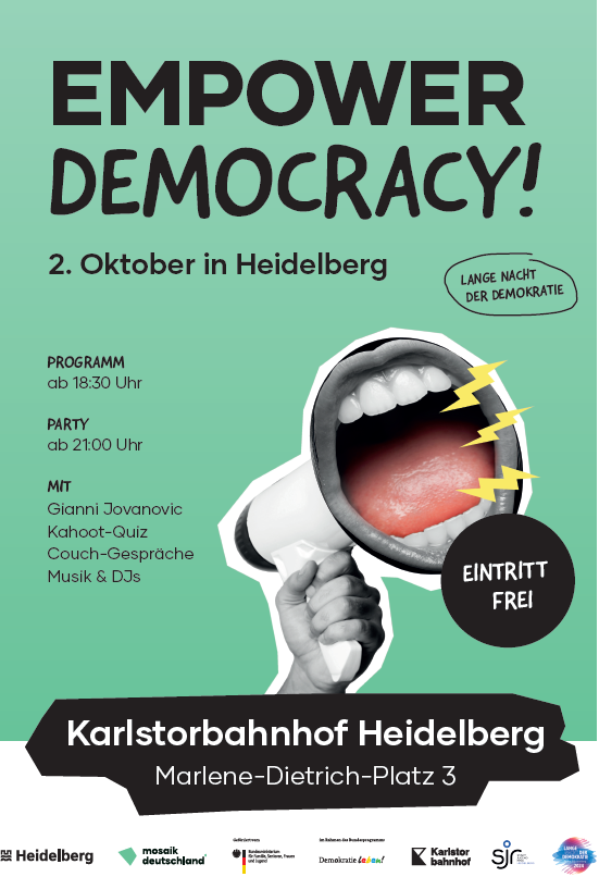 Mosaik LNDD Plakat Programm Kompetenznetz Heidelberg Plakat