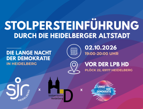 Stolpersteinführung durch die Heidelberger Altstadt -LNdD